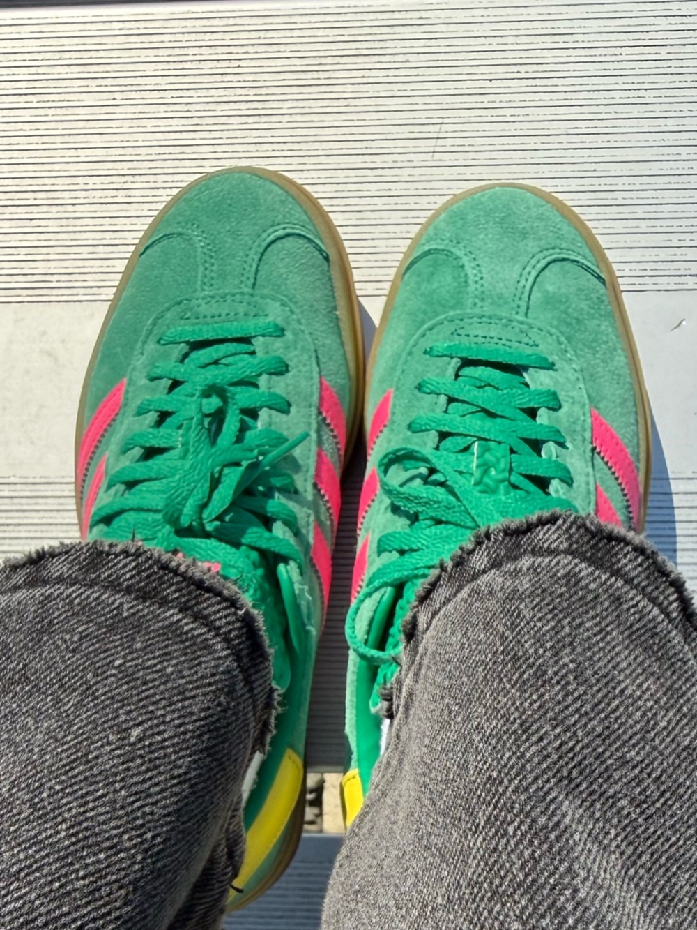 Adidas Gazelle green and pink Sneakers - Picture 5 of 5